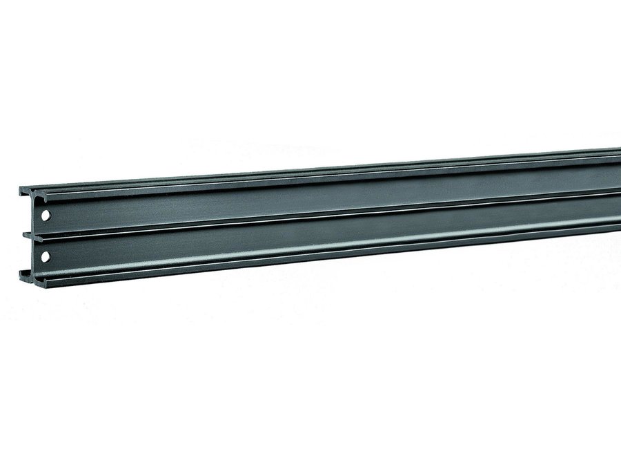 IFF Zwart geanodiseerde rail 4m. 6004B