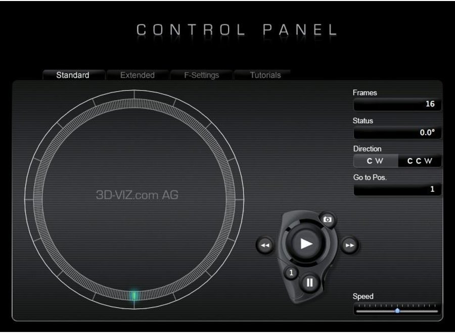 3D-VIZ AT360 BASIC 360° opnametafel ø 60cm