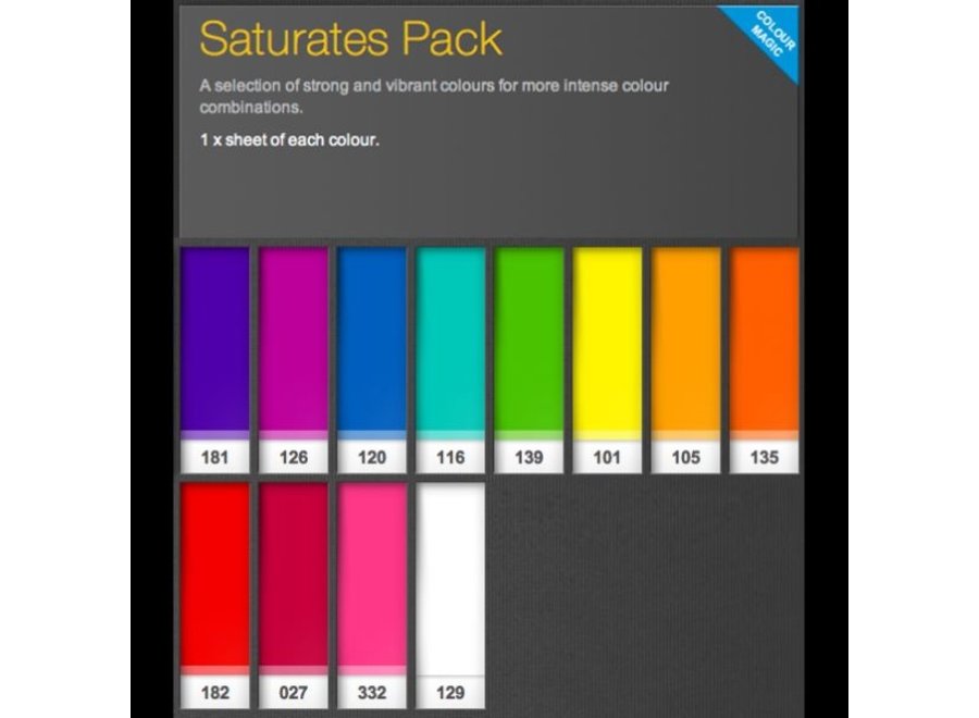 Lee Colour filters Saturates Pack 25 x 30 cm