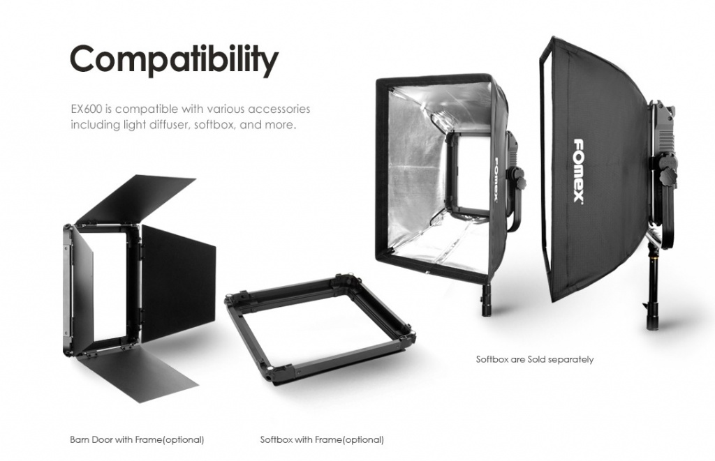 Fomex EX600P Bi-Color LED Panel DMX incl PSU - FotoFlits Fomex EX600P Bi-Color LED Panel DMX incl PSU - FotoFlits