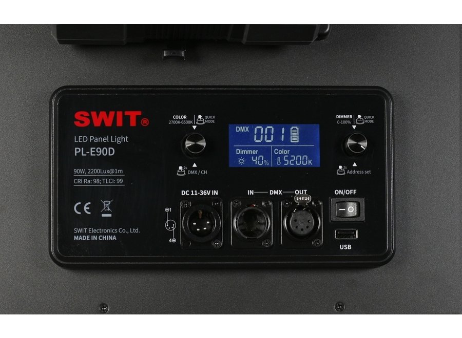 Swit PL-E90D LED Panel Light + DMX 3 KIT