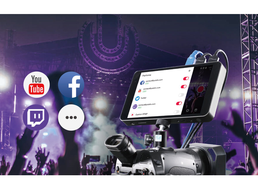 YoloLiv YoloBox Portable Multi-Cam Live Stream Studio – All-in-One livestream encoder, switcher, recorder en monitor