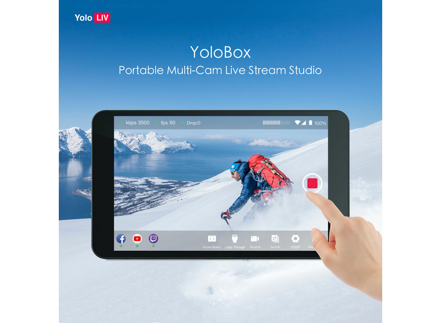 YoloBox Portable Multi-Cam Live Stream Studio