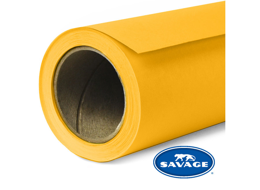 Savage Background paper on roll 1.38 x 11m Deep Yellow