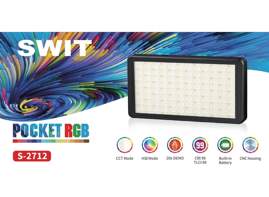 Swit Pocket RGB Camera LED Lamp