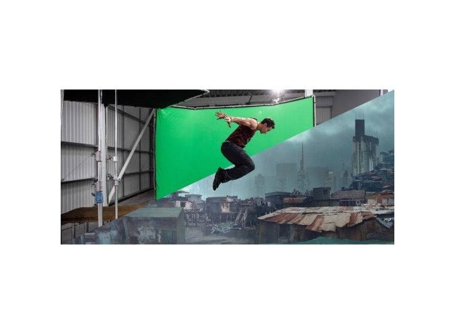 Chroma Key FX Background Kit Green  2,9 x 4,0 m.