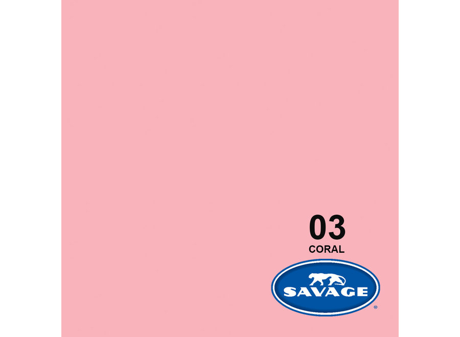 Savage Achtergrondpapier op rol 1.38 x 11m Coral # 03