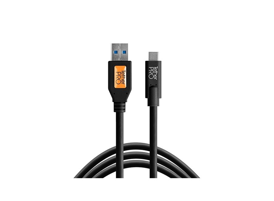 Tetherpro USB 3.0  to USB-C BLK 15'