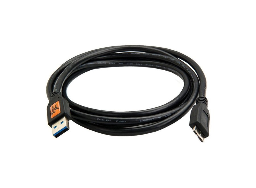 TetherTools TetherPro USB 3.0 male to Micro-B, 15', BLK