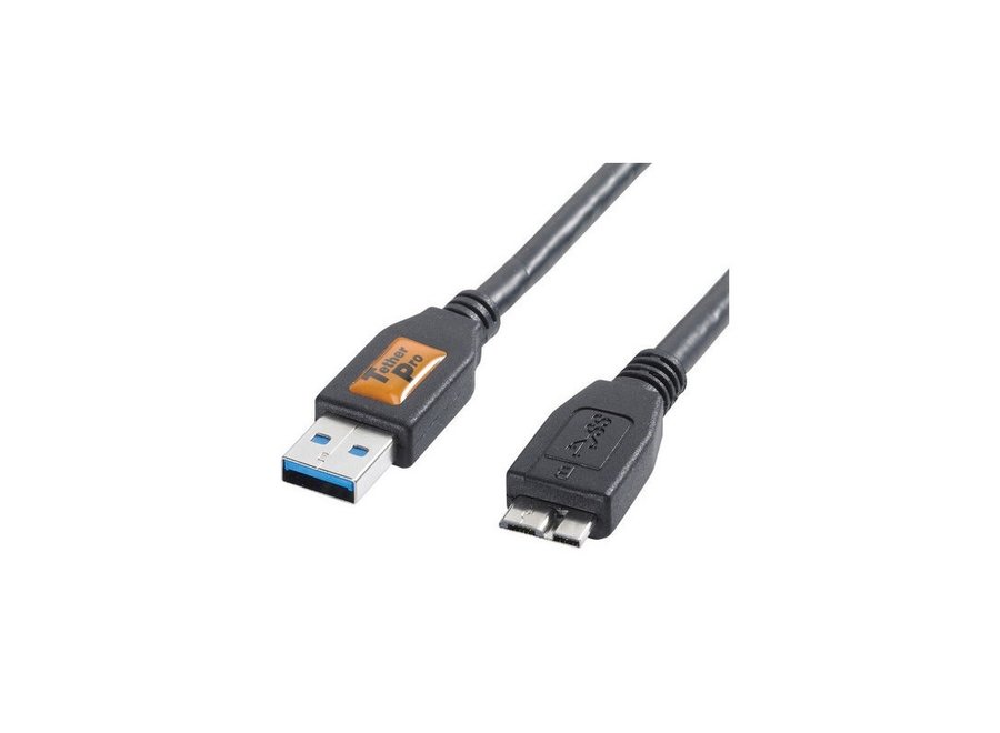 TetherTools TetherPro USB 3.0 male to Micro-B, 15', BLK
