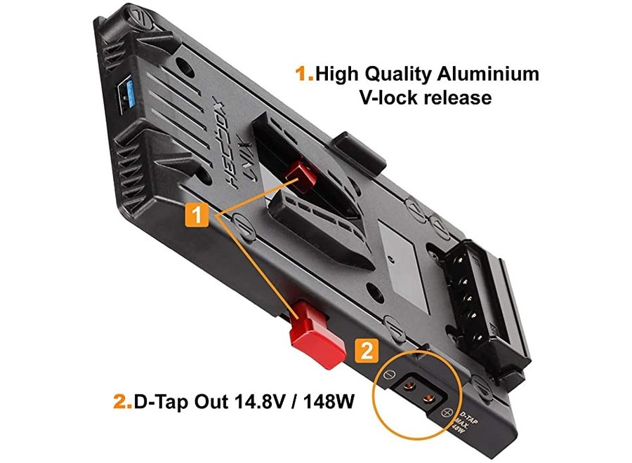 HEDBOX UNIX-DC V-Lock Plate