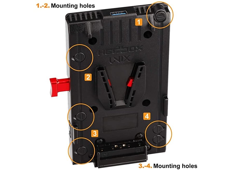 HEDBOX UNIX-DC V-Lock Plate