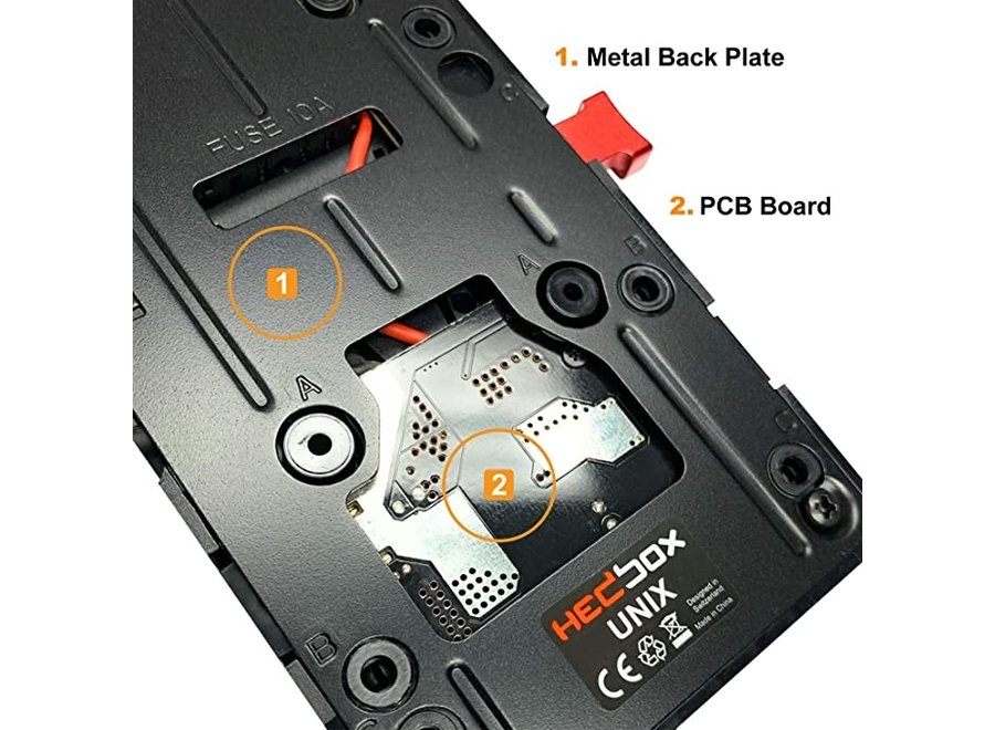 HEDBOX UNIX-DC V-Lock Plate