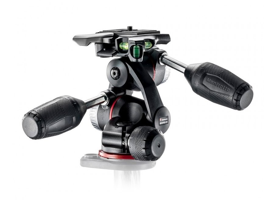 Manfrotto X-PRO 3-Way tripod head + retractable levers