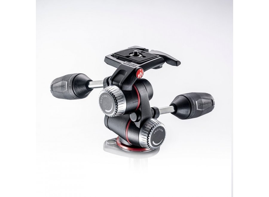 Manfrotto X-PRO 3-Way tripod head + retractable levers