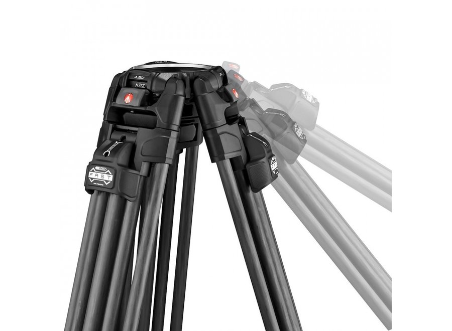 Manfrotto 509 Video Head + 645 Fast Twin Carbon Tripod