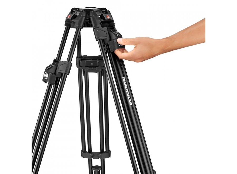 Manfrotto 509 Pro Video Head + 645 Fast Twin Alu Tripod