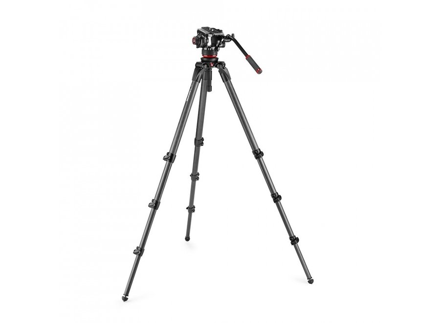 Manfrotto 504X Fluid Video Head + 536 Carbon Single leg tripod