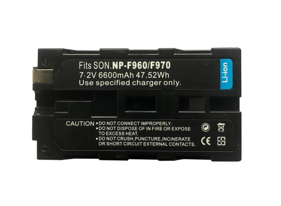 FXLion NP-F970 6.6AH Batterij