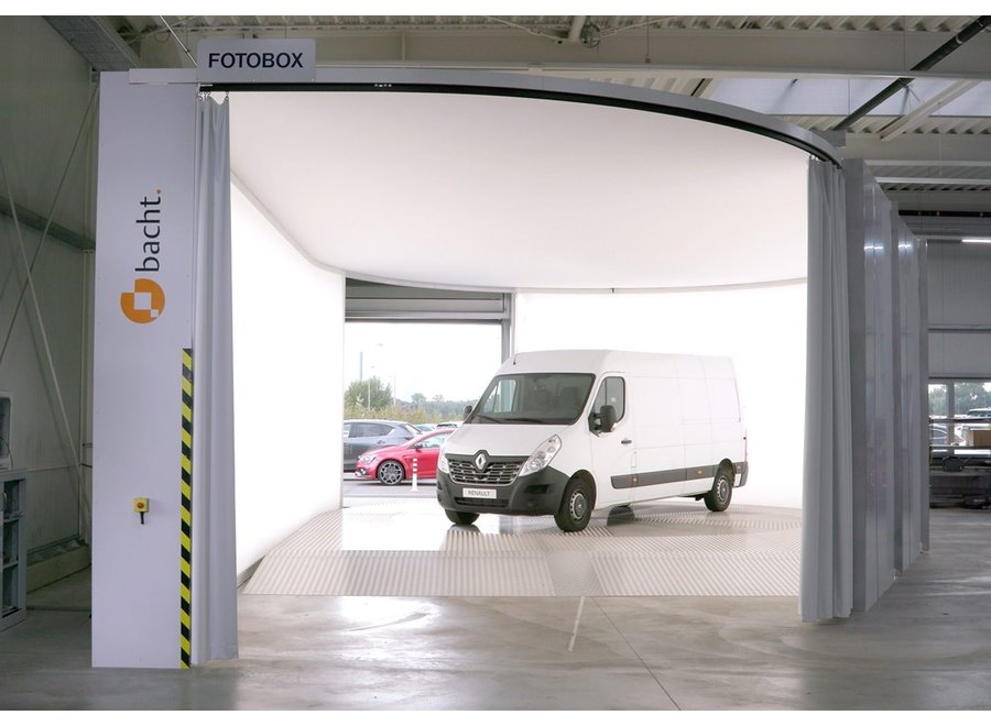 Opnametent voor 360° autofotografie ø 6.25m