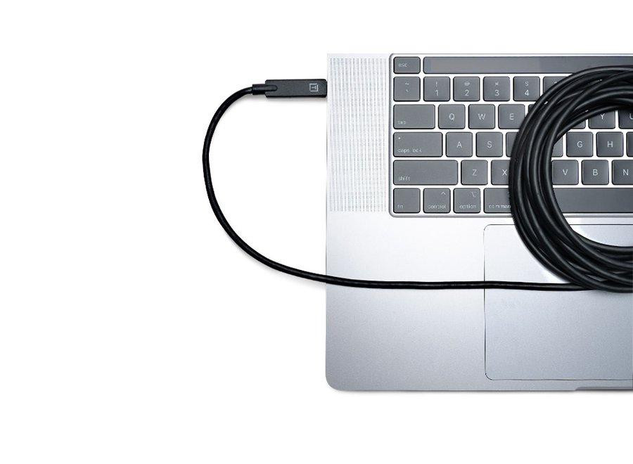 TetherBoost Pro USB-C Core Controller Extension Cable Black