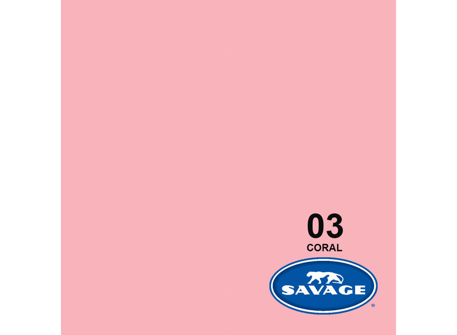Savage background paper 2.72 x 11 m Coral # 03