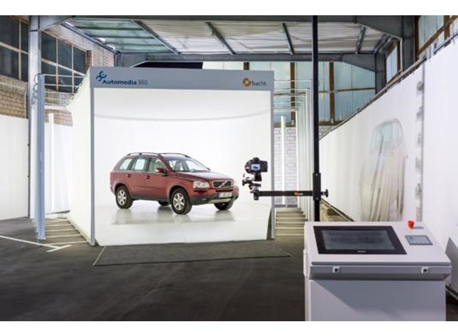 Opnametent voor 360° autofotografie ø 6.25m