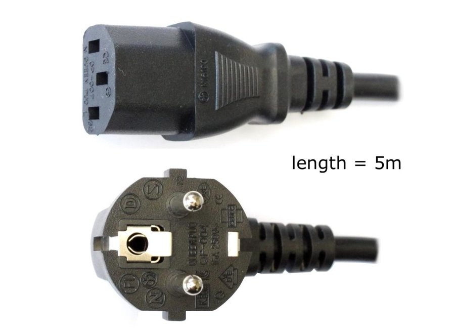 Elinchrom EU Power Cord C13 straight 5m