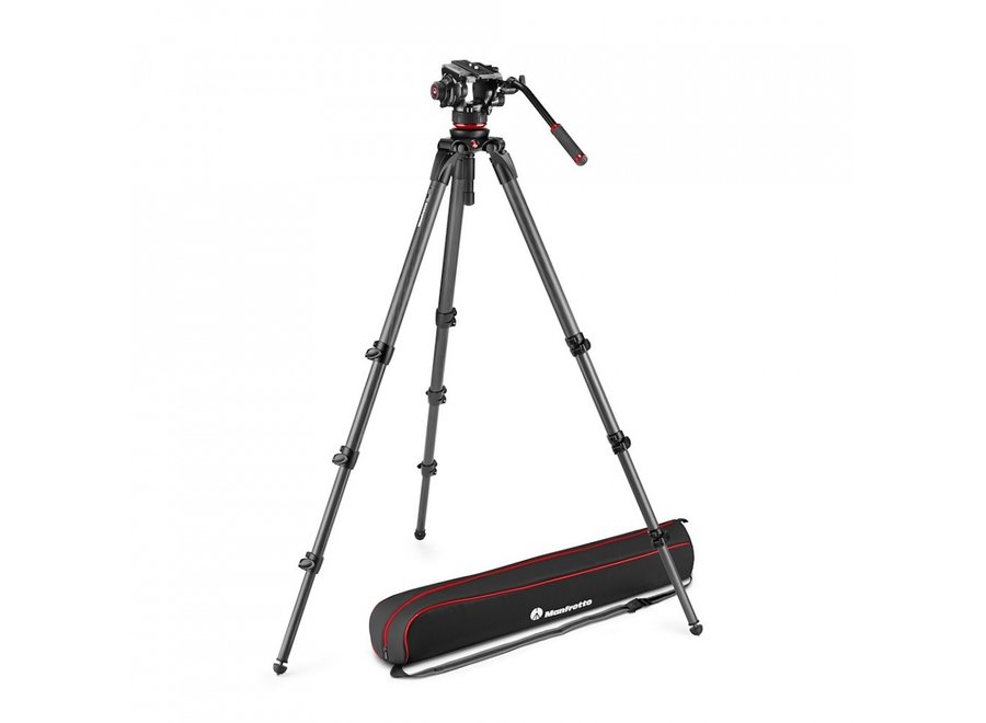 Manfrotto 504X Fluid Video Head + 536 Carbon Single leg tripod