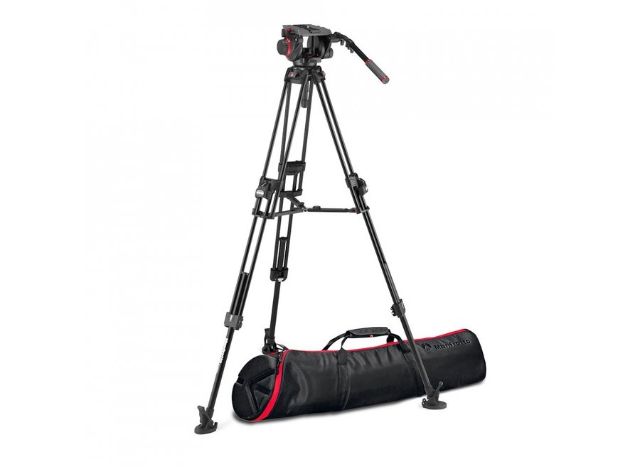 Manfrotto 509 Pro Video Head + 645 Fast Twin Alu Tripod