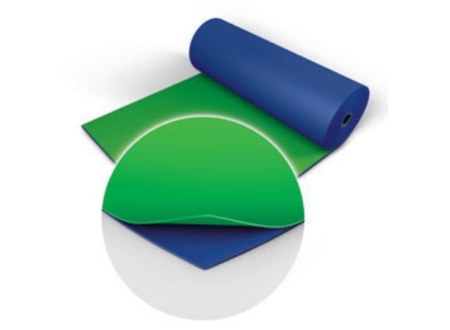 Oprolbare Chroma Key Vloer Groen/ Blauw ( 2m x 10 m)