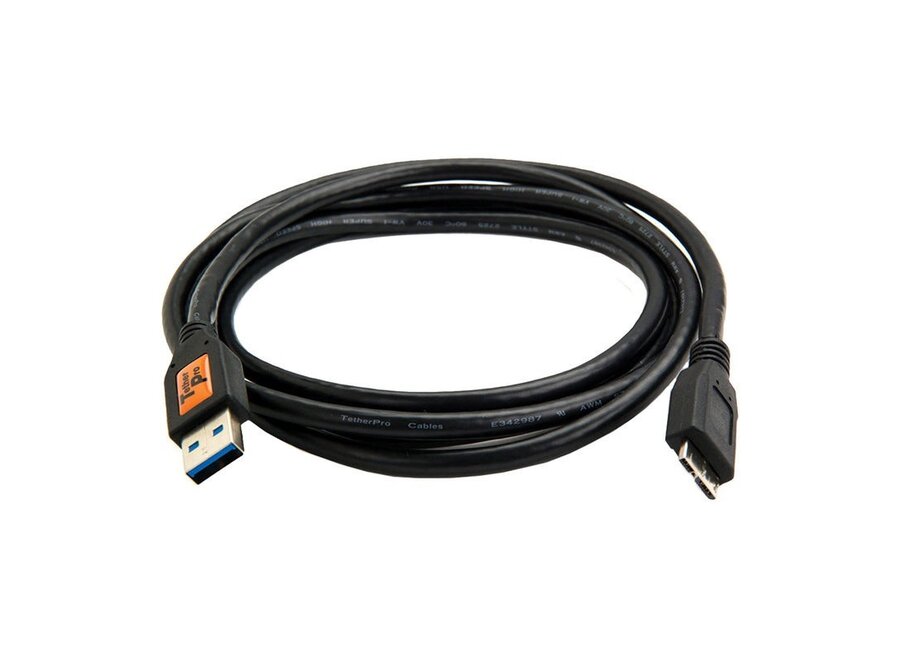 TetherTools TetherPro USB 3.0 male to Micro-B, 15', BLK