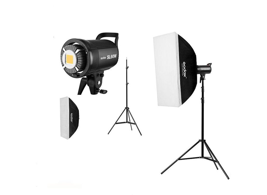 Godox SL60W Duo Kit LED Videolampen