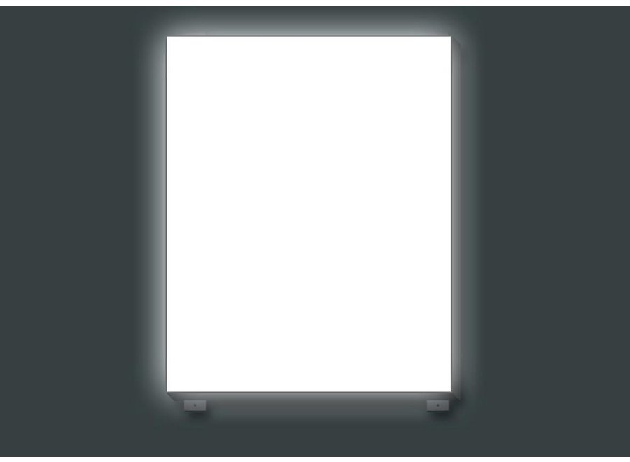 Dimmable Wall LED box 80 x 100 x 20cm