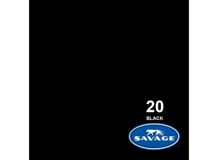 Savage Seamless Paper Super Black #20 – 2.18 x 11 m