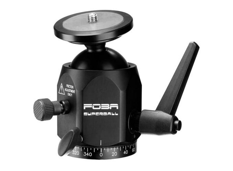 Foba SUPERBALL with camera plate, 3/8" and 1/4" thread