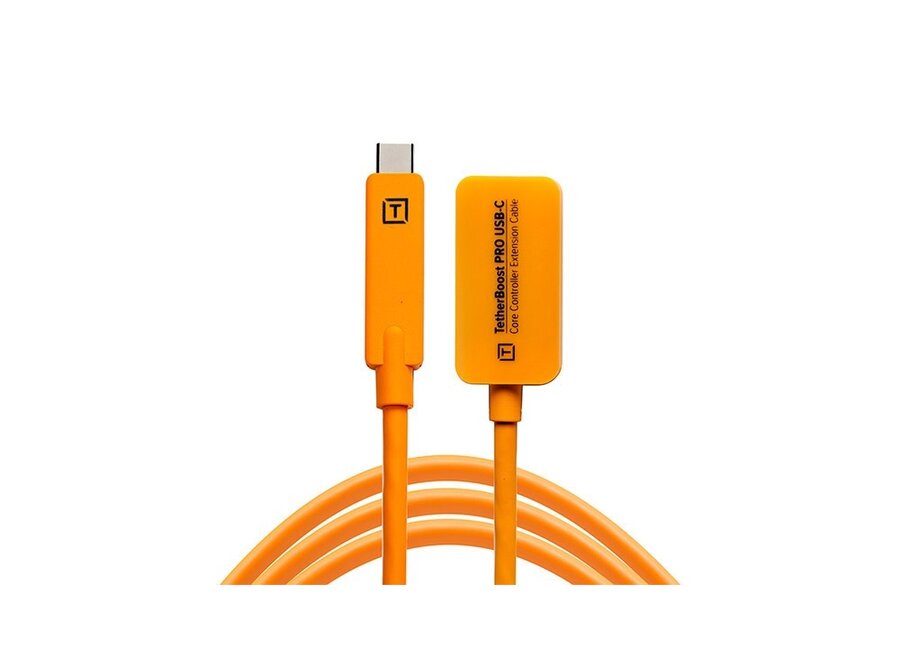 TetherBoost Pro USB-C Core Controller Extension Cable Orange