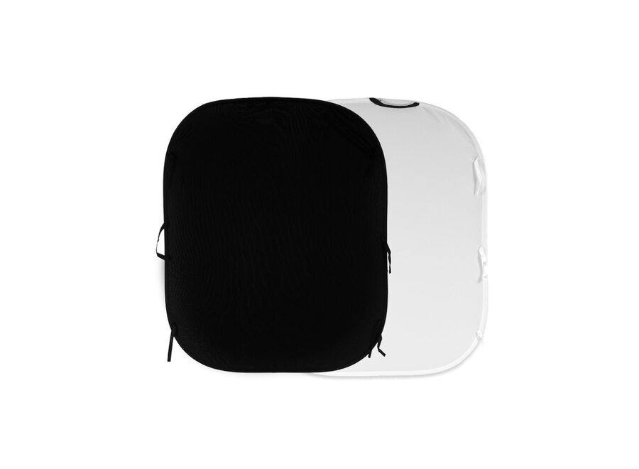 Manfrotto Collapsible fotografie achtergrond Wit/ Zwart 180x215 LB5921