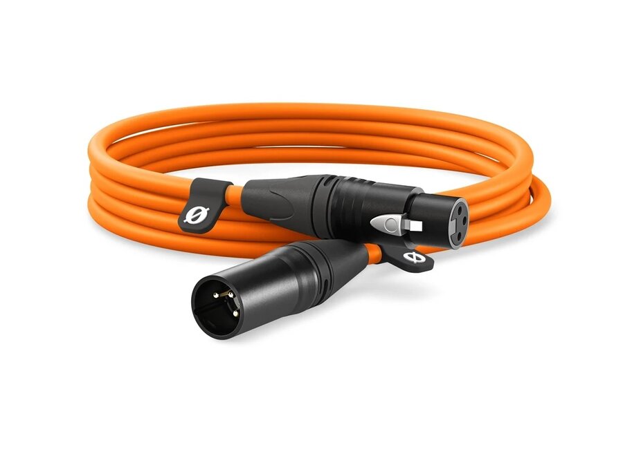 Røde 3m XLR-kabel Oranje