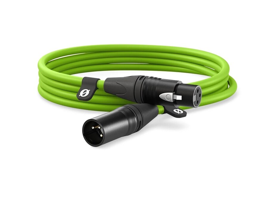 Røde 3m XLR-kabel Groen