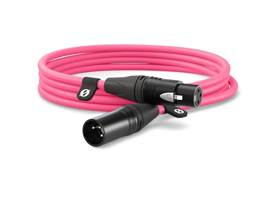 Røde 3m XLR-kabel Roze