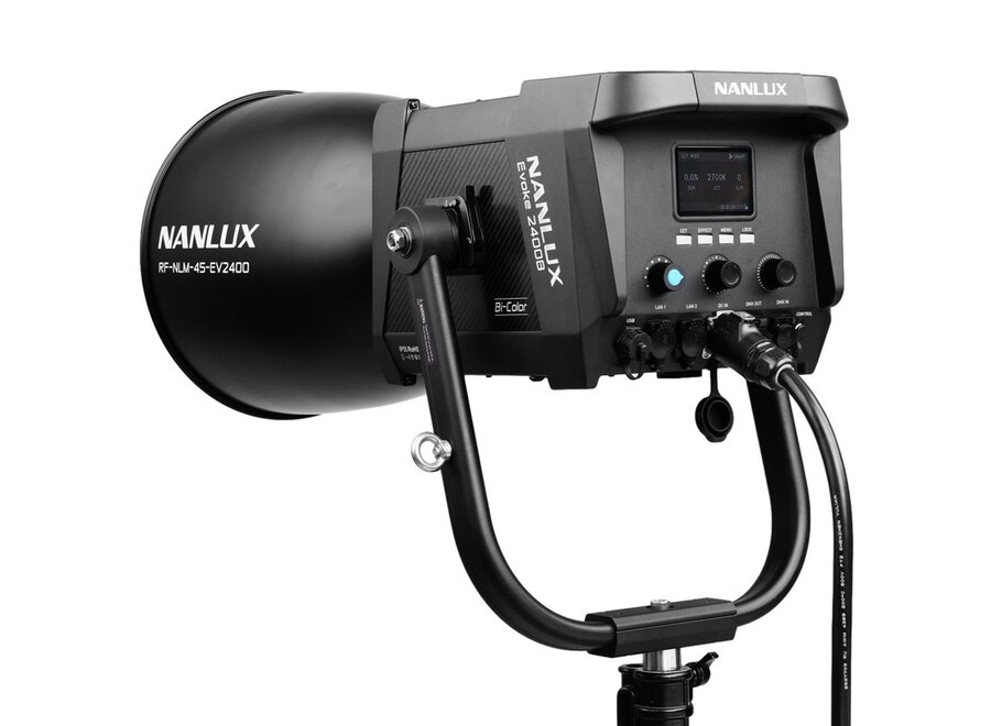 Nanlux Evoke 2400B Bi-Color LED Monolight + 45° Reflector