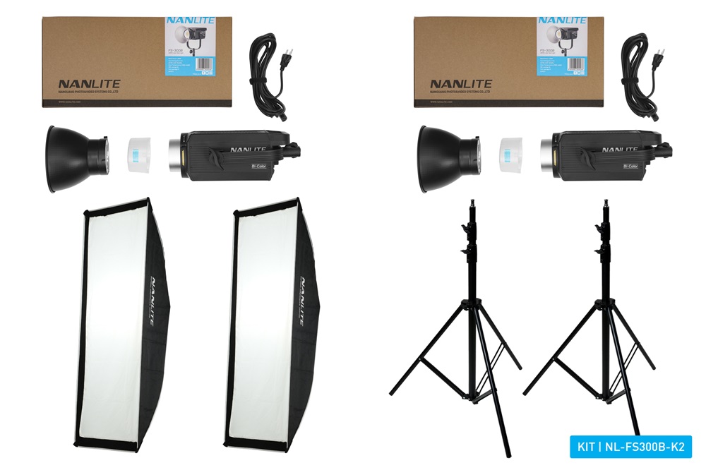 Projecteur LED Nanlite FS-300B - 330W, Bi-couleur 2700-6500K, 38720 Lux@1m, Pour Photo, Vidéo, Streaming - 4