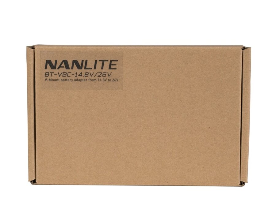 Nanlite V-mount battery adapter 14.8V to 26V