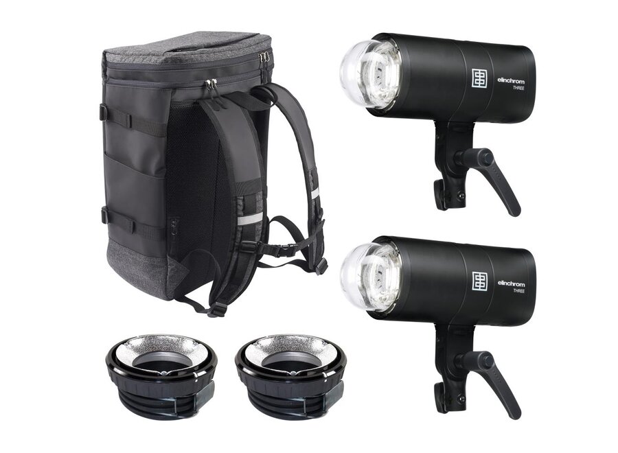 THREE Dual Off Camera Flash Kit + Skyport Pro Transmitter
