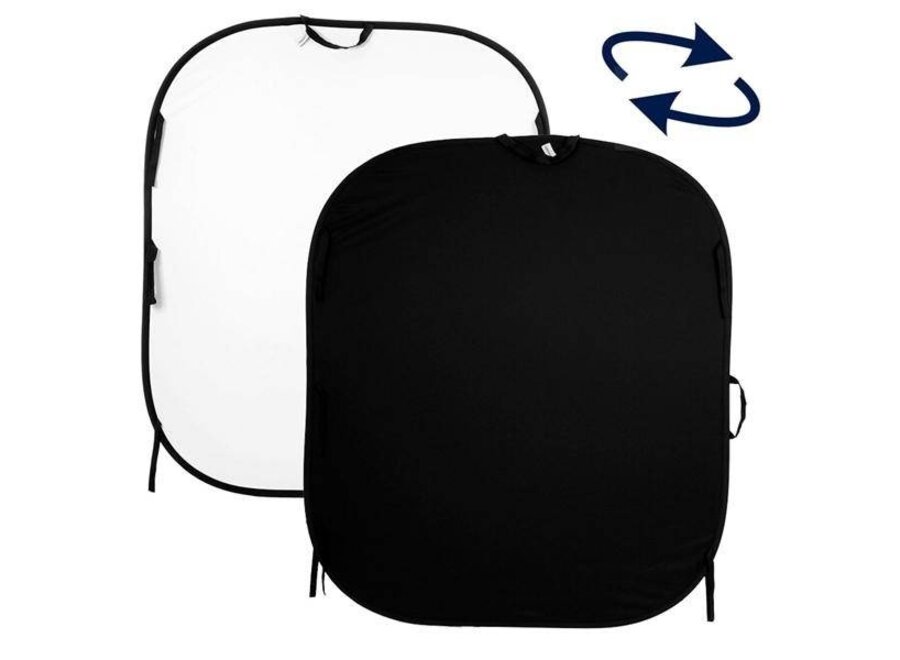 Manfrotto Collapsible fotografie achtergrond Wit/ Zwart 180x215 LB5921