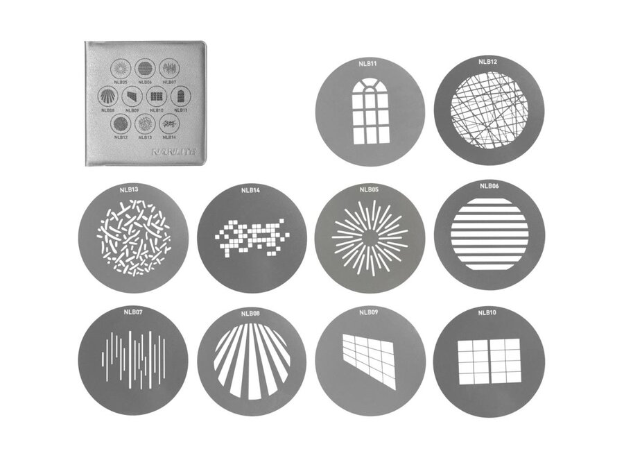 Bowens mount Projection GOBO Set 1