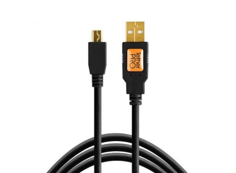 Tether Tools TetherPro USB 2.0 Mini-B 5-Pin Cable 4.6m Black