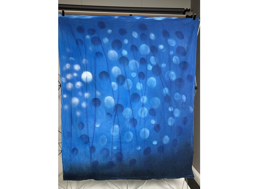 ADCH732 Handgeschilderd Achtergronddoek 1.5x1.8m Blauw Ballen