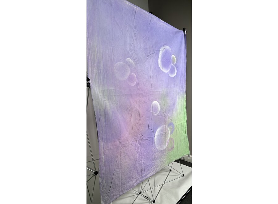 Hand painted backdrop  1.5m x 1.80m Lilac | Bubble